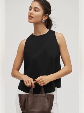 Anthropologie Sleeveless Cross-Back Top NWT